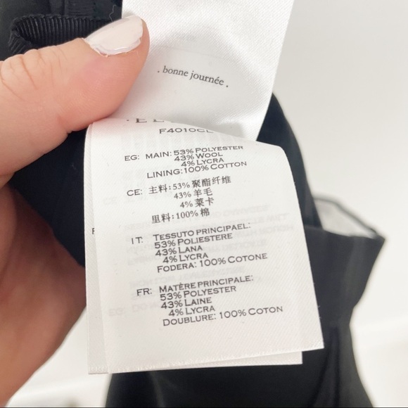 Ellery Cassandra Lace Trimmed High Rise Waist Stirrup Pants Black Casual Work - Picture 9 of 9